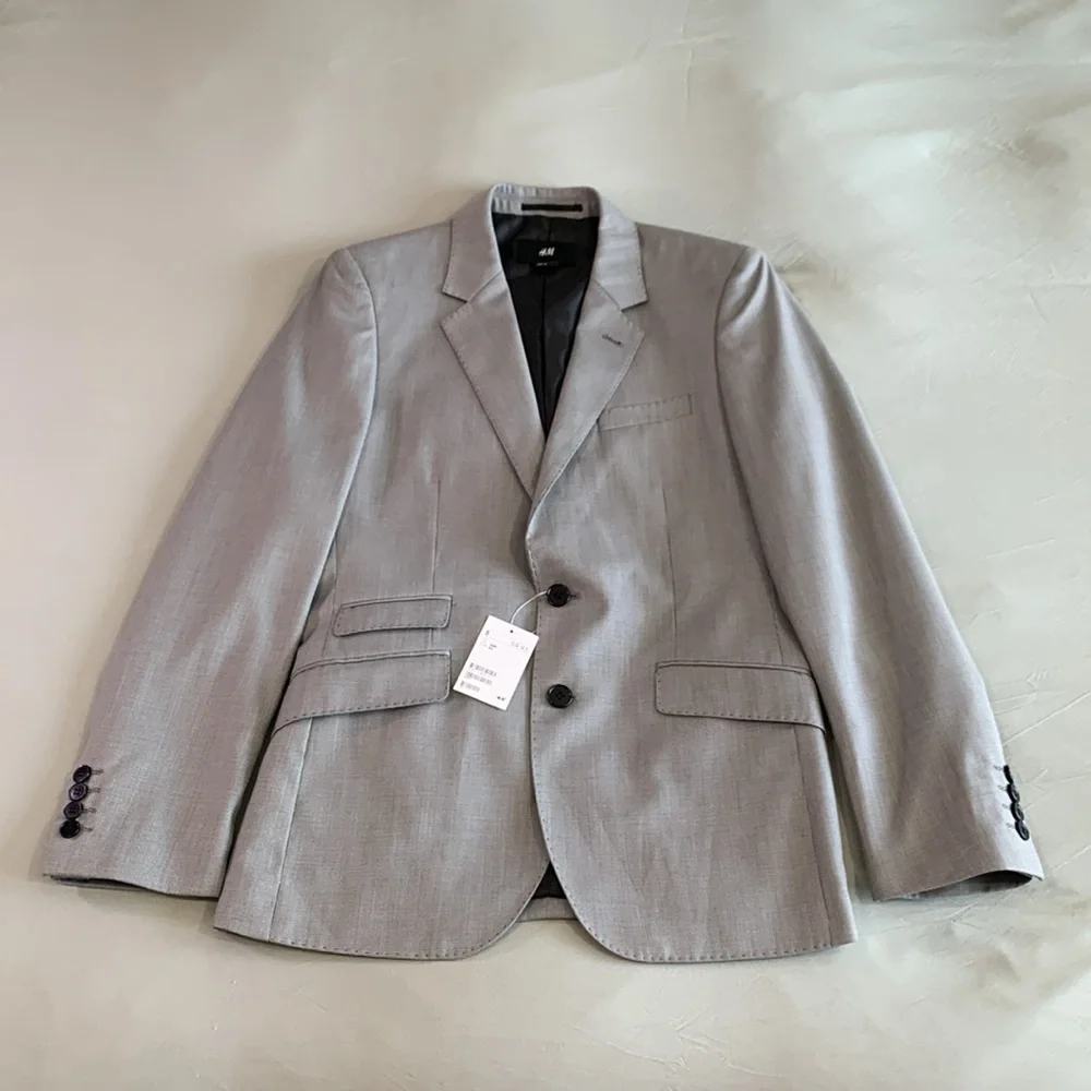 H&M Houndstooth Single Breasted Blazer